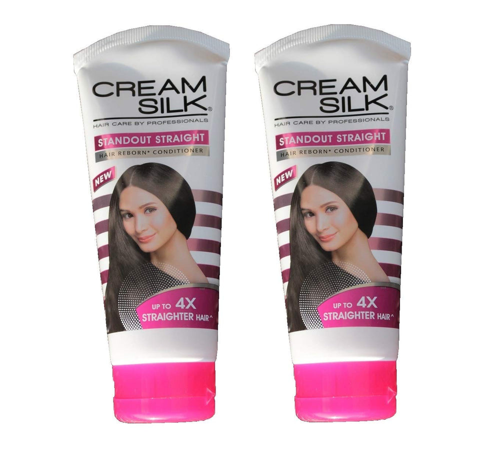 Cream Silk Standout Straight packaging shows two-pack bottle for easy daily use.