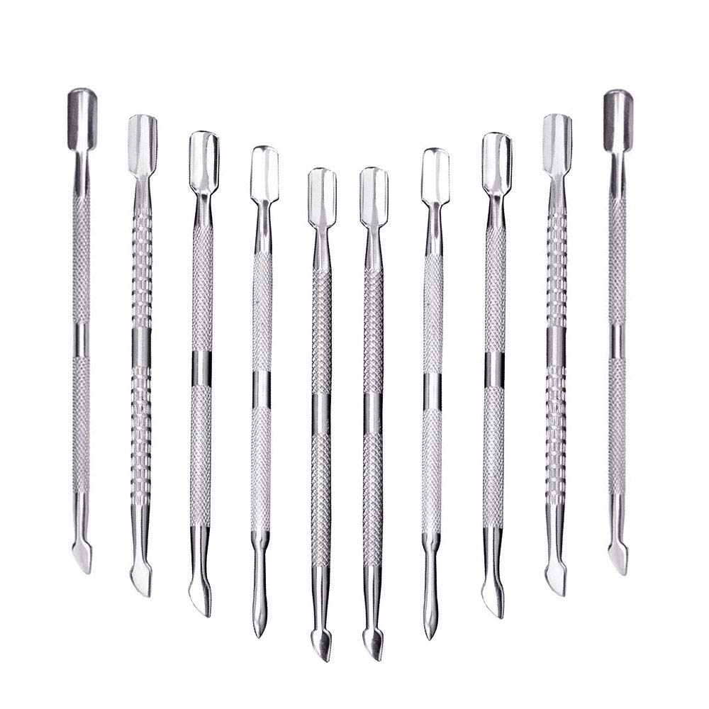 CREATIEE-PRO 10pcs cuticle pusher set packaging for organized home nail care