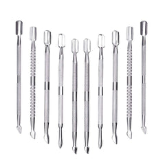 CREATIEE-PRO 10pcs cuticle pusher set packaging for organized home nail care