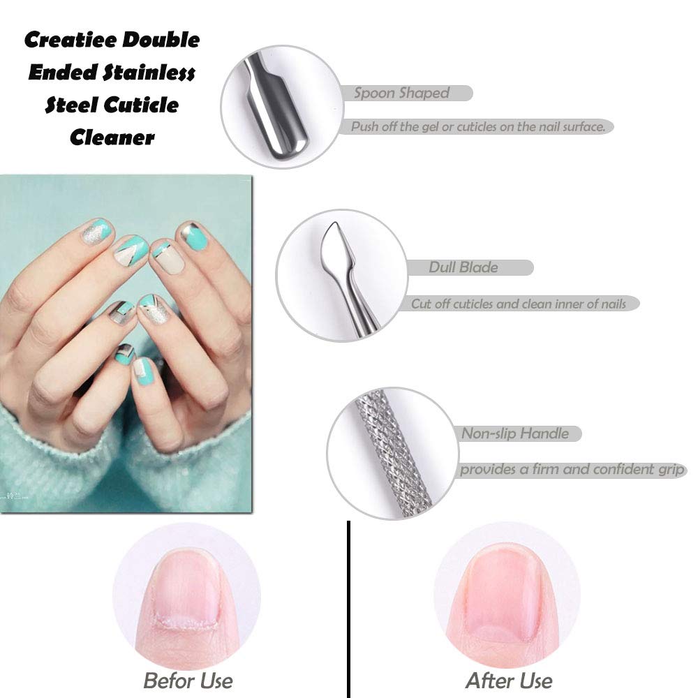 CREATIEE-PRO stainless steel handle offers non-slip grip