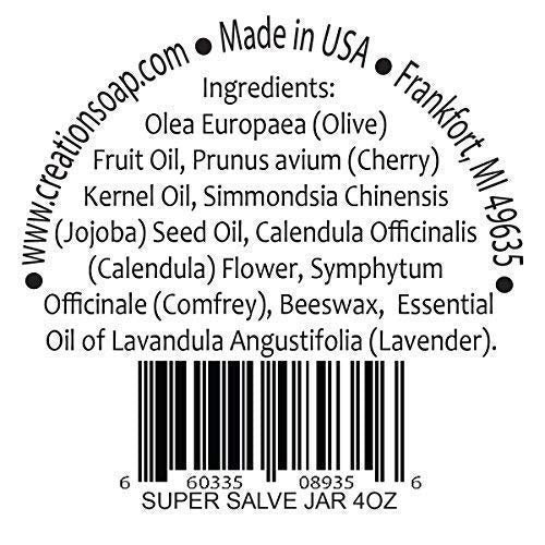Creation Pharm Calendula Salve warm glow suggests soothing hands and dry skin relief.