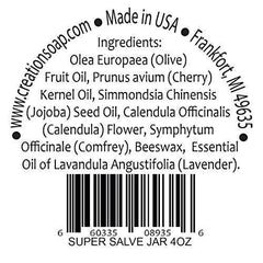 Creation Pharm Calendula Salve warm glow suggests soothing hands and dry skin relief.