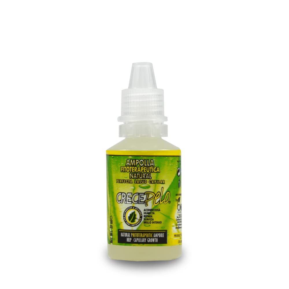 Crece Pelo BOE colorants-free label underlines clean ingredients.