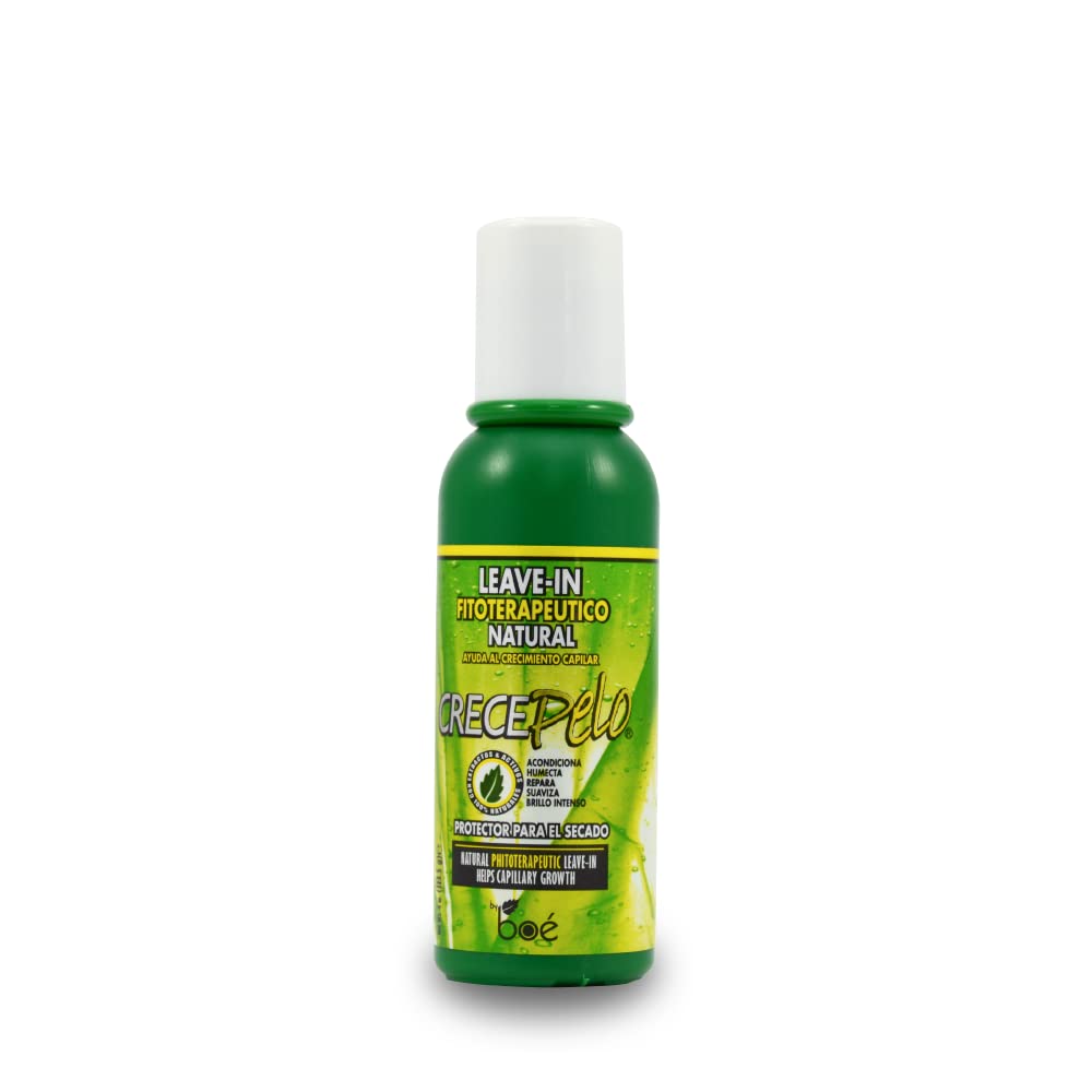 Crece Pelo BOE packaging box emphasizes colorants-free formula.