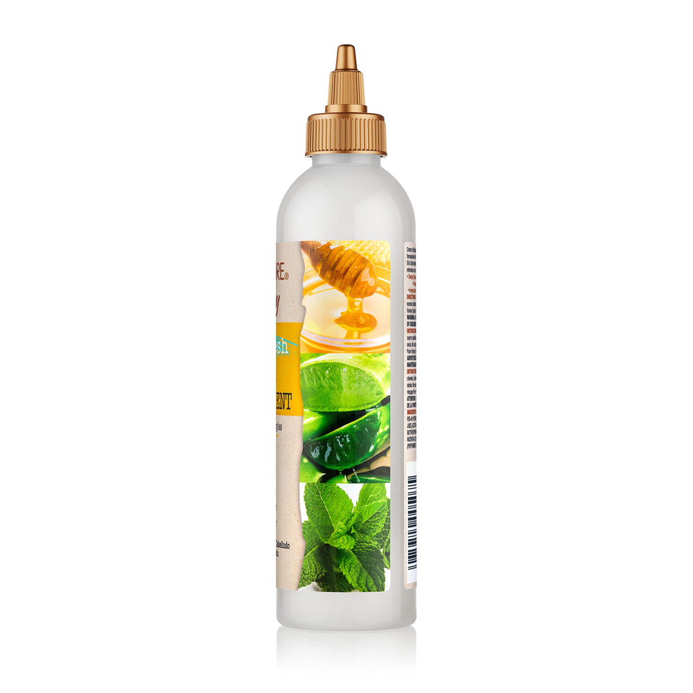 Illustration of Aloe Mint Honey ingredients highlighting soothing hydration
