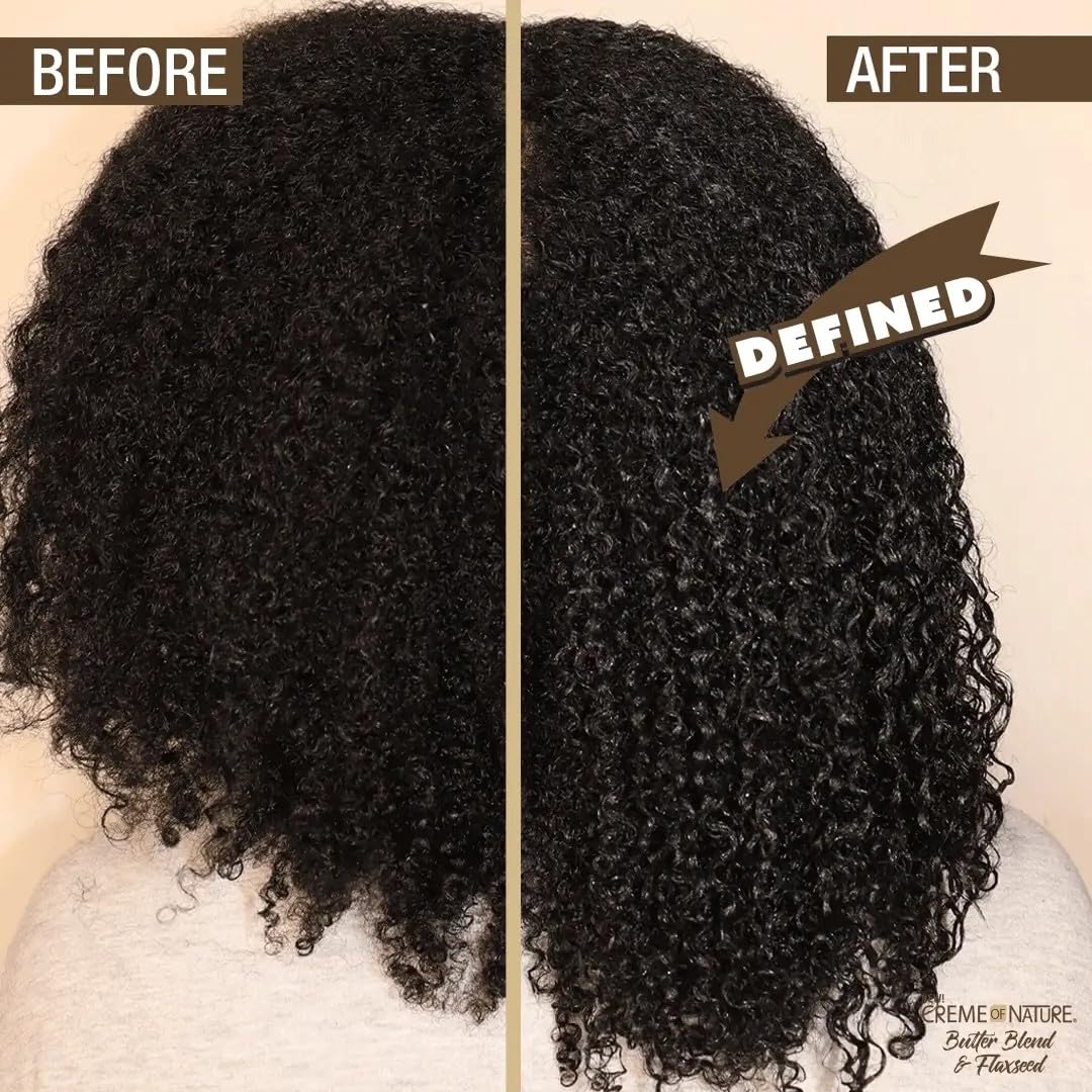 Creme of Nature Curl Elongater jelly being applied for smooth edges and definition.