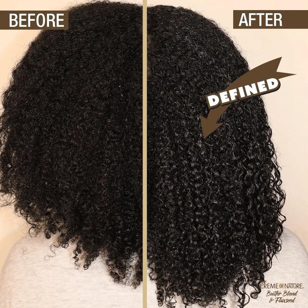 Creme of Nature Curl Elongater jelly being applied for smooth edges and definition.