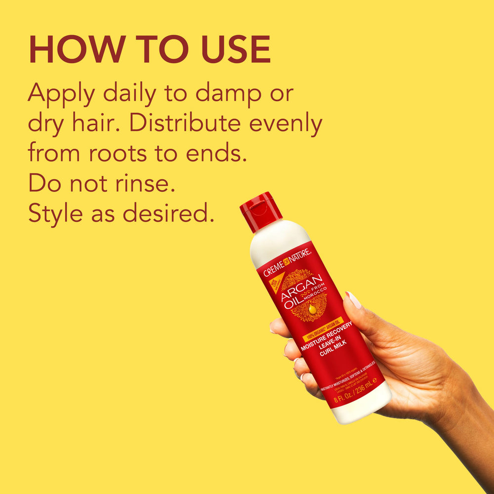 Creme of Nature Moisture Recovery Leave-In Curl Milk suitable for all curl types