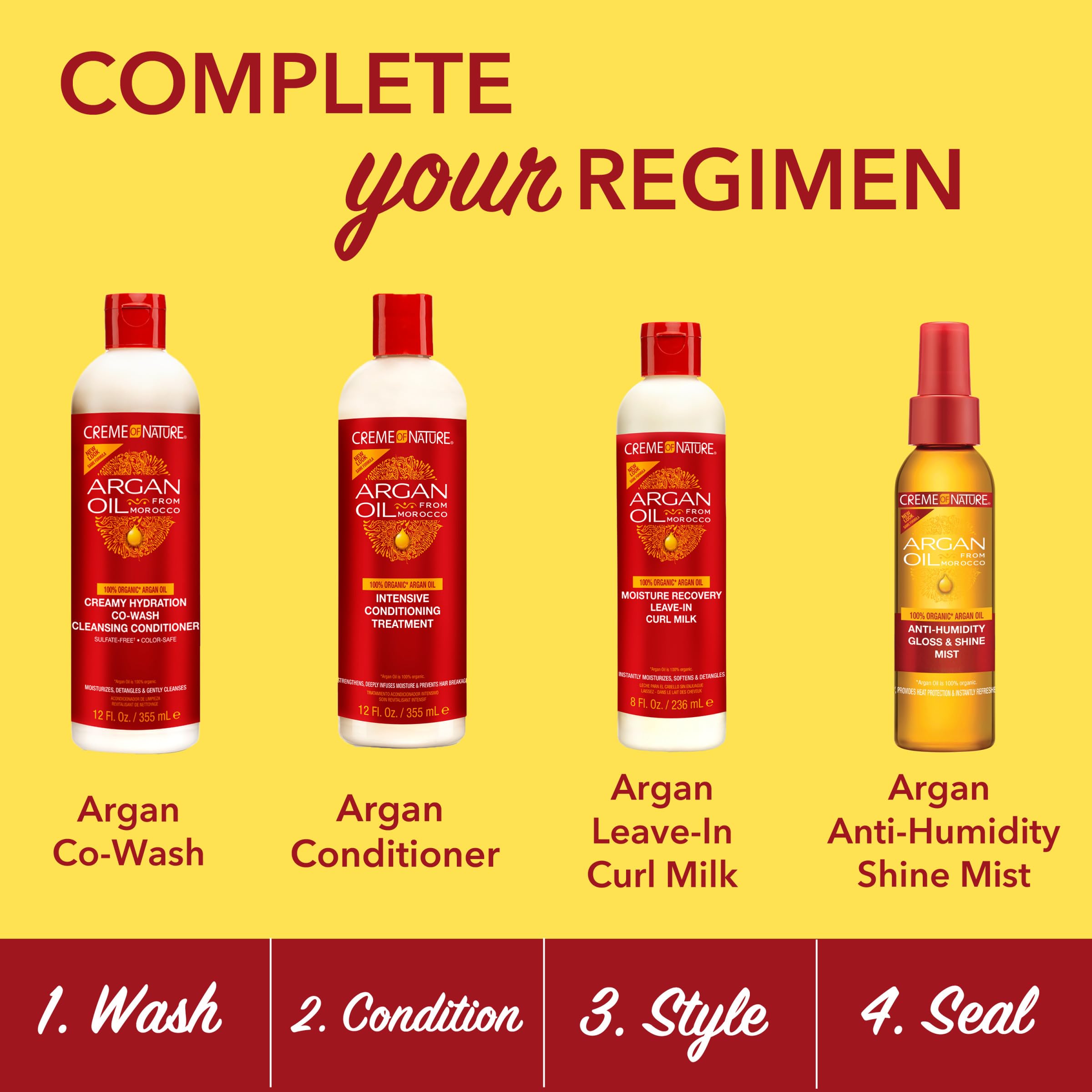 Creme of Nature Moisture Recovery Leave-In Curl Milk wash-and-go ready styling option