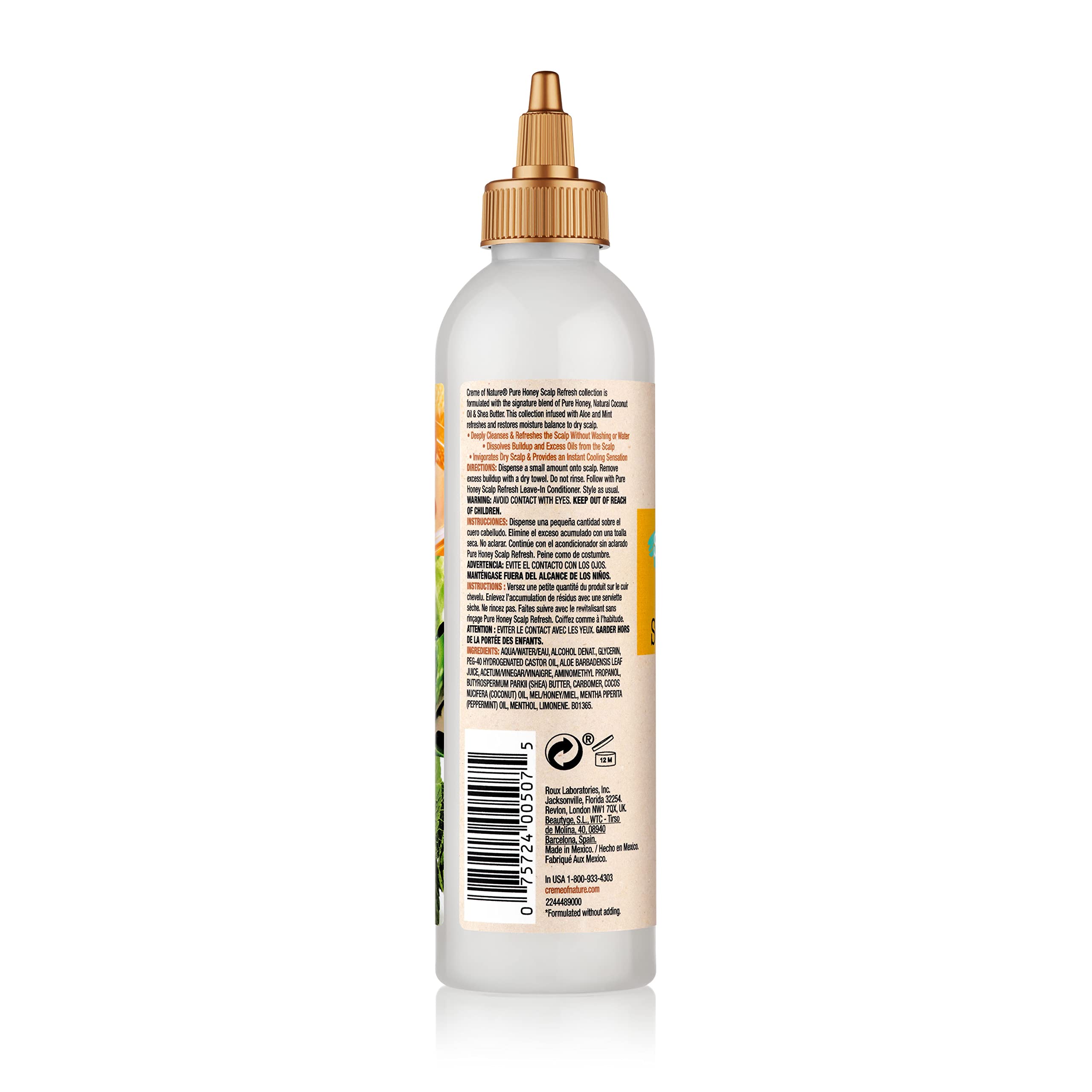 No-rinse scalp cleanser being applied to scalp for quick refresh