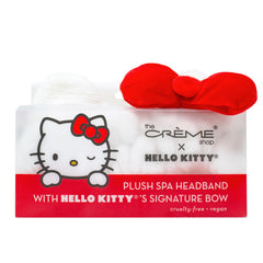 The Crème Shop Hello Kitty plush headband offers soft comfort during cleansing routines