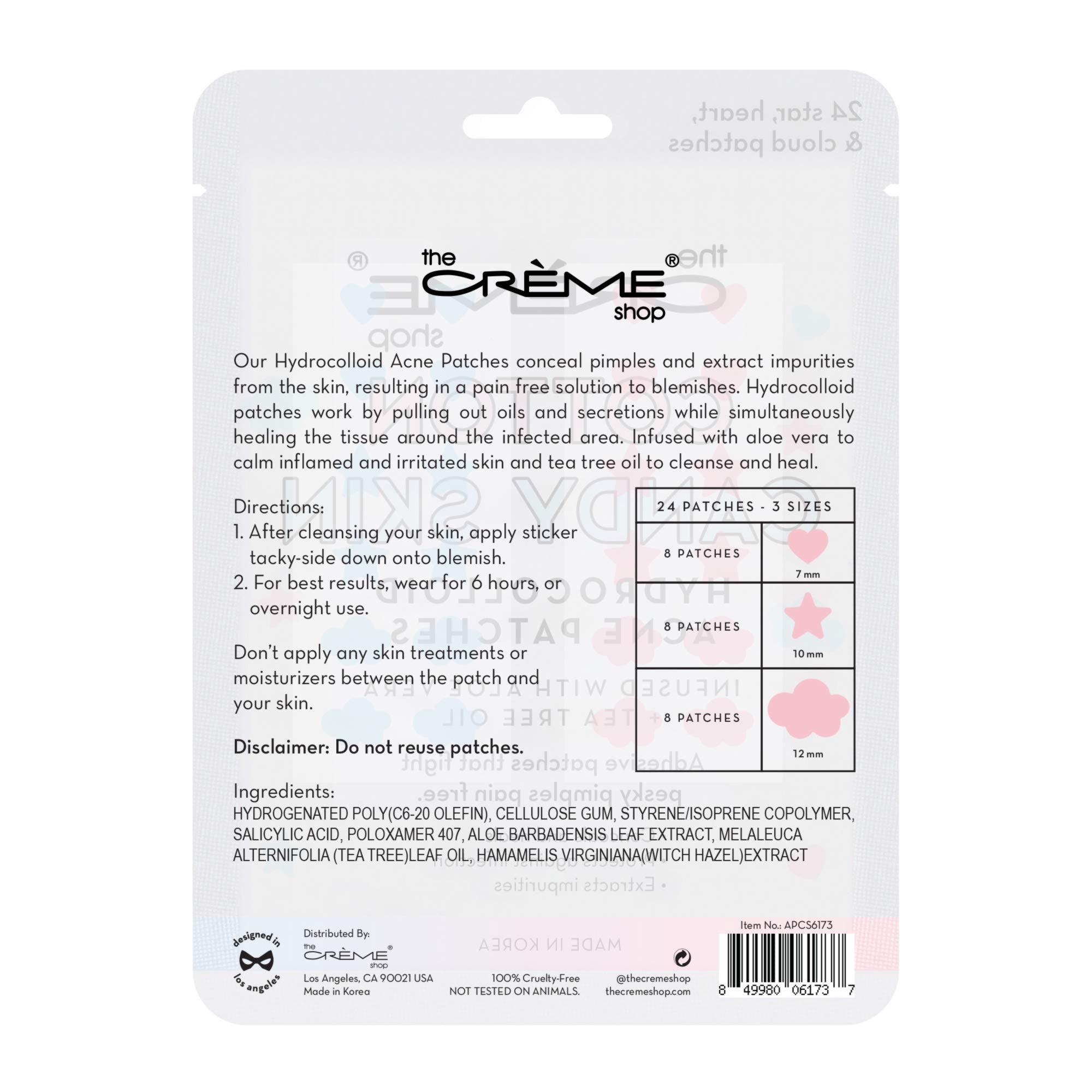 The Crème Shop patch design ombre with clouds stars and hearts for cute acne care