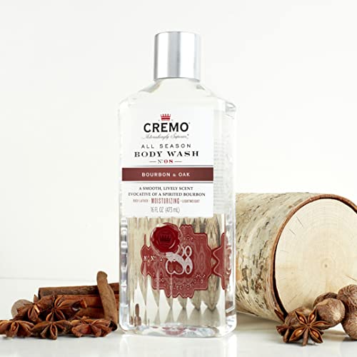 Cremo All Season Bourbon & Oak lather showing rich texture and moisturization feel