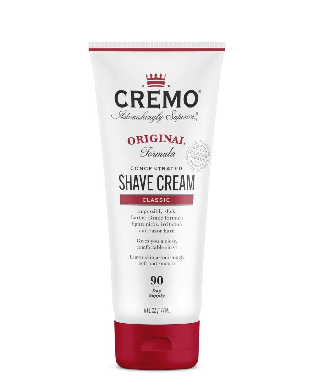 Cremo Barber Grade Shave Kit White razor demonstrates barber-grade precision for close shaves