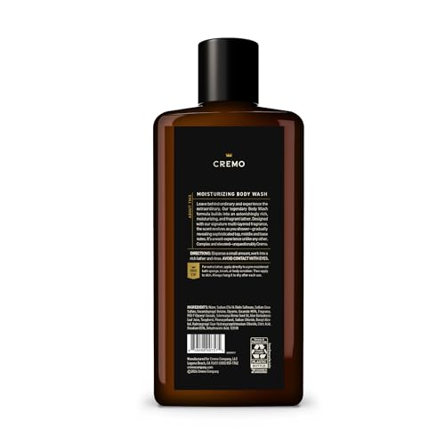 Cremo Body Wash rich lather close-up for moisturizing wash.