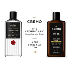 Cremo Body Wash in shower scene after workout refresh.