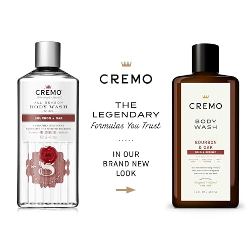 Cremo Bourbon & Oak body wash close-up texture foamy lather emphasizes hydration.