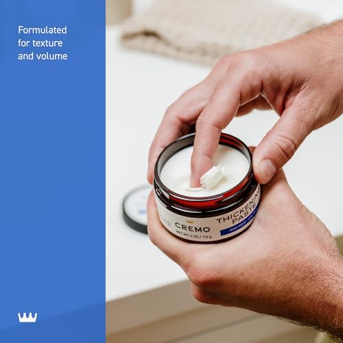 Cremo Hair Thickening Paste texture-closeup reveals thickness and grip