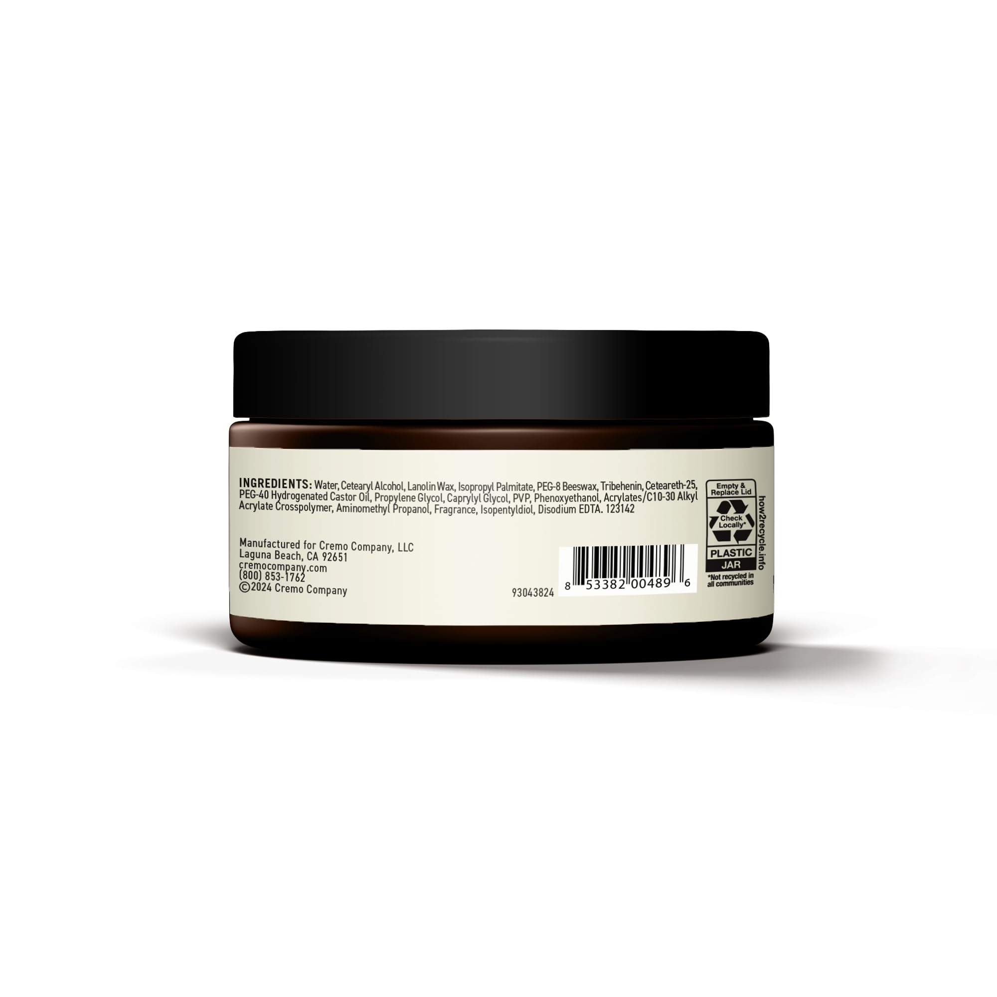 Cremo Mens styling paste collection display visualizes versatile use