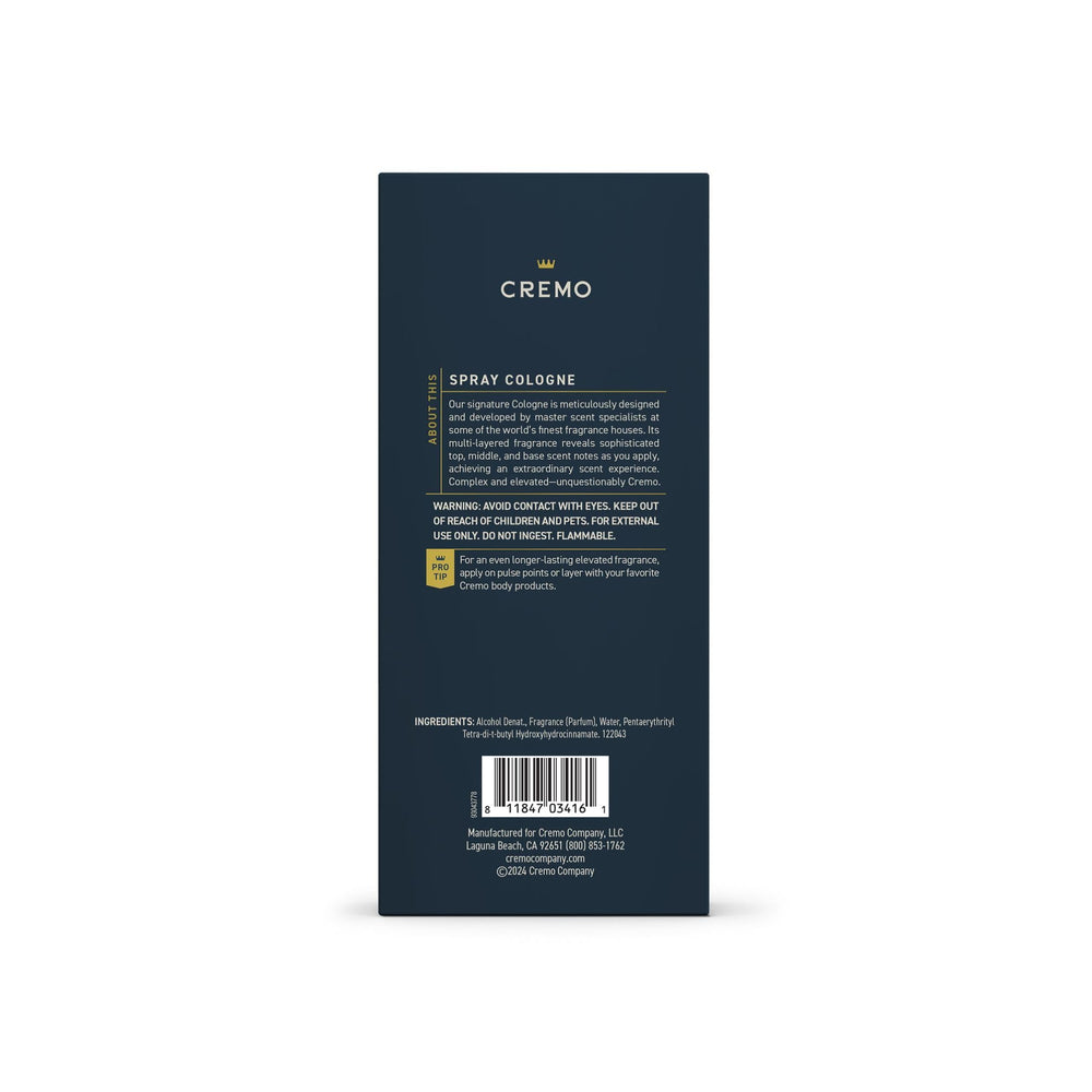 Cremo Palo Santo gift-ready presentation signals luxury fragrance for occasions.