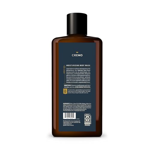 Cremo Palo Santo foamy lather provides rich wash and freshness.