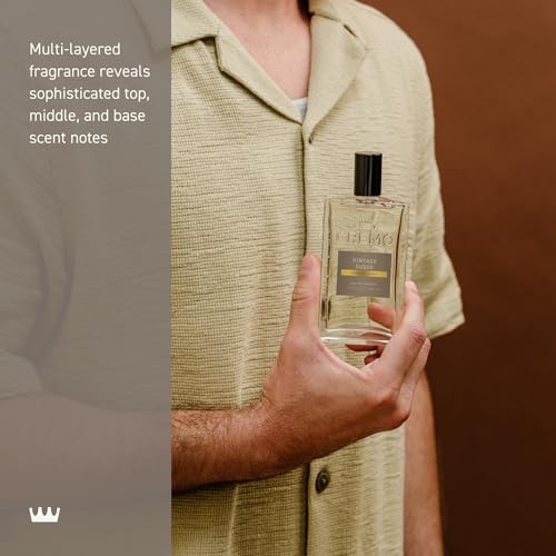 Cremo Vintage Suede Cologne cap closeup, premium packaging for gifting