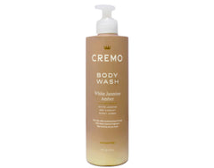 Cremo White Jasmine Amber close-up foam hints layered fragrance during shower