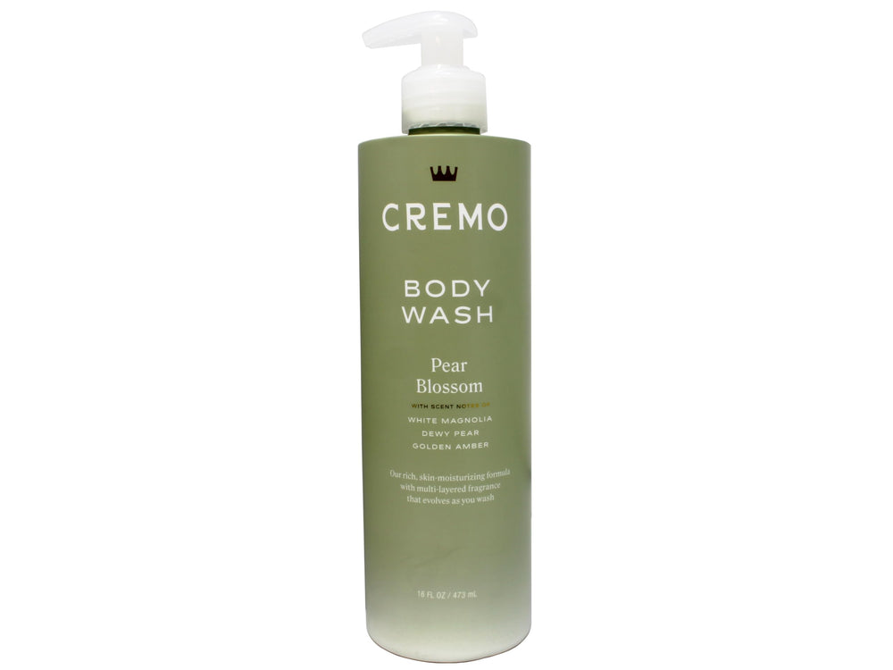Cremo Wild Iris Musk bottle showcases citrus sorbet and fluffy musk for elegant aroma