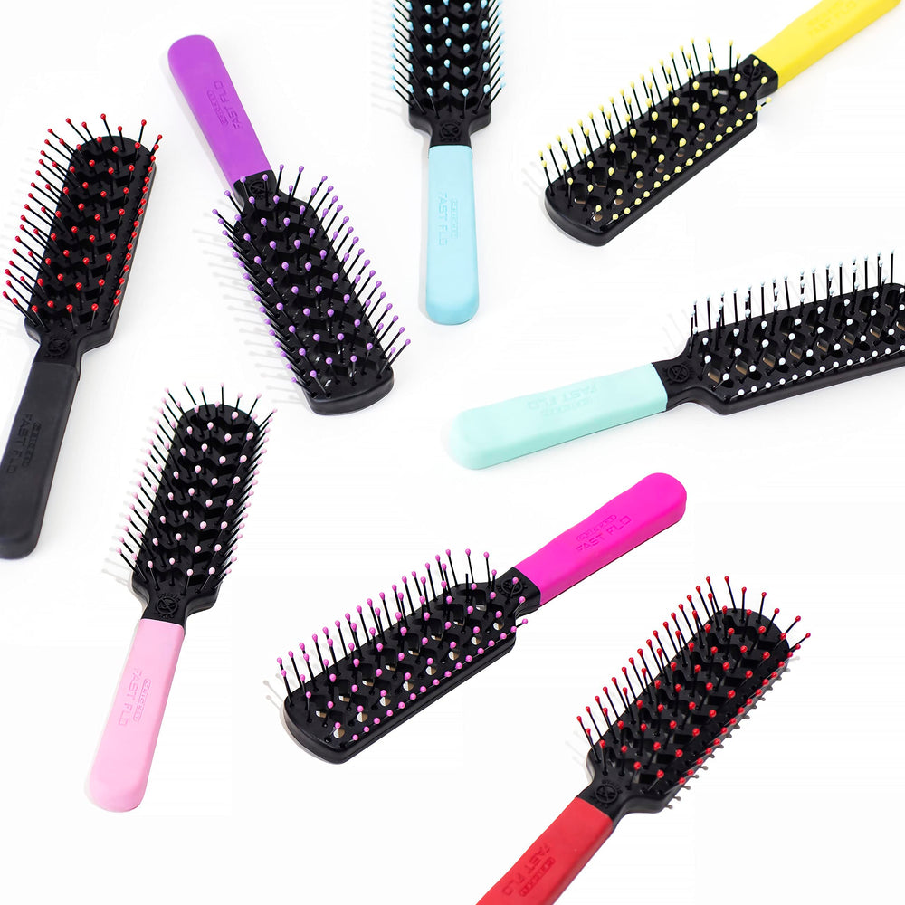 Cricket all hair types red brush shows versatile styling across textures.