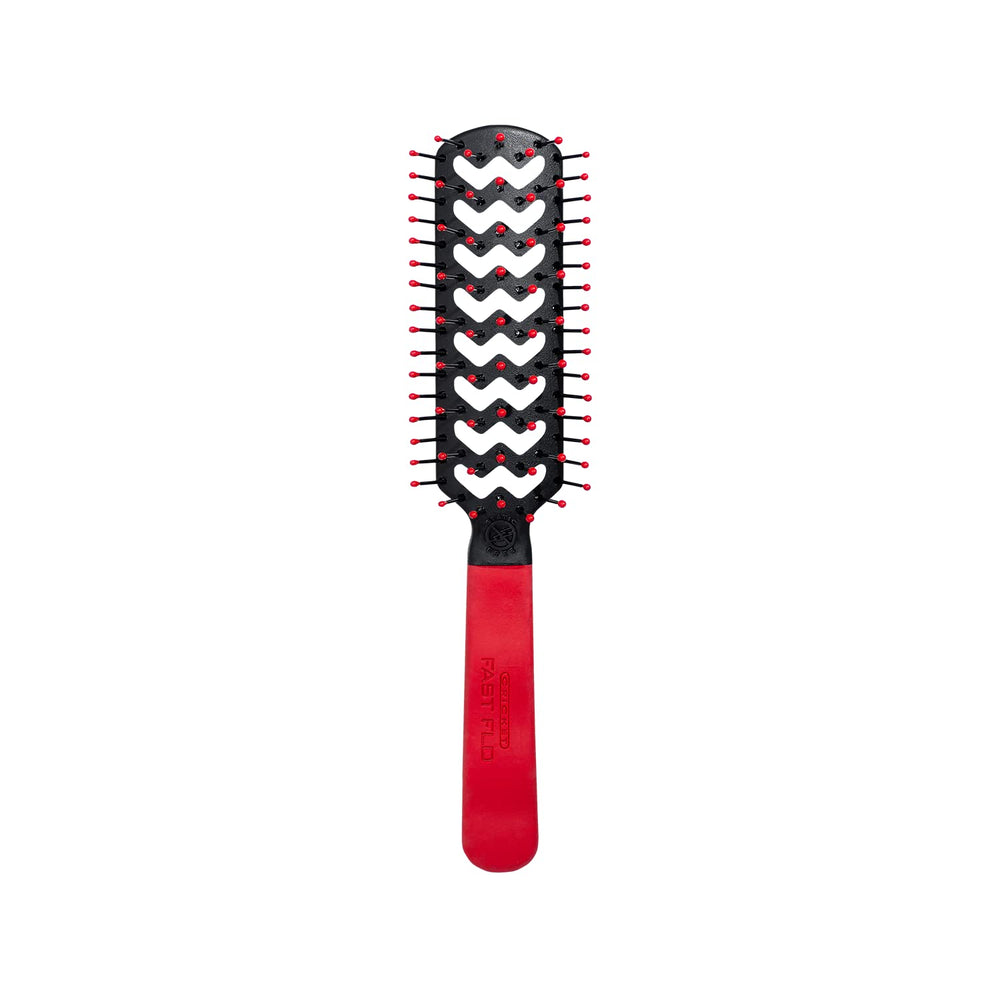 Cricket anti-static bristles red brush delivers a sleeker, frizz-free look for all hair types.