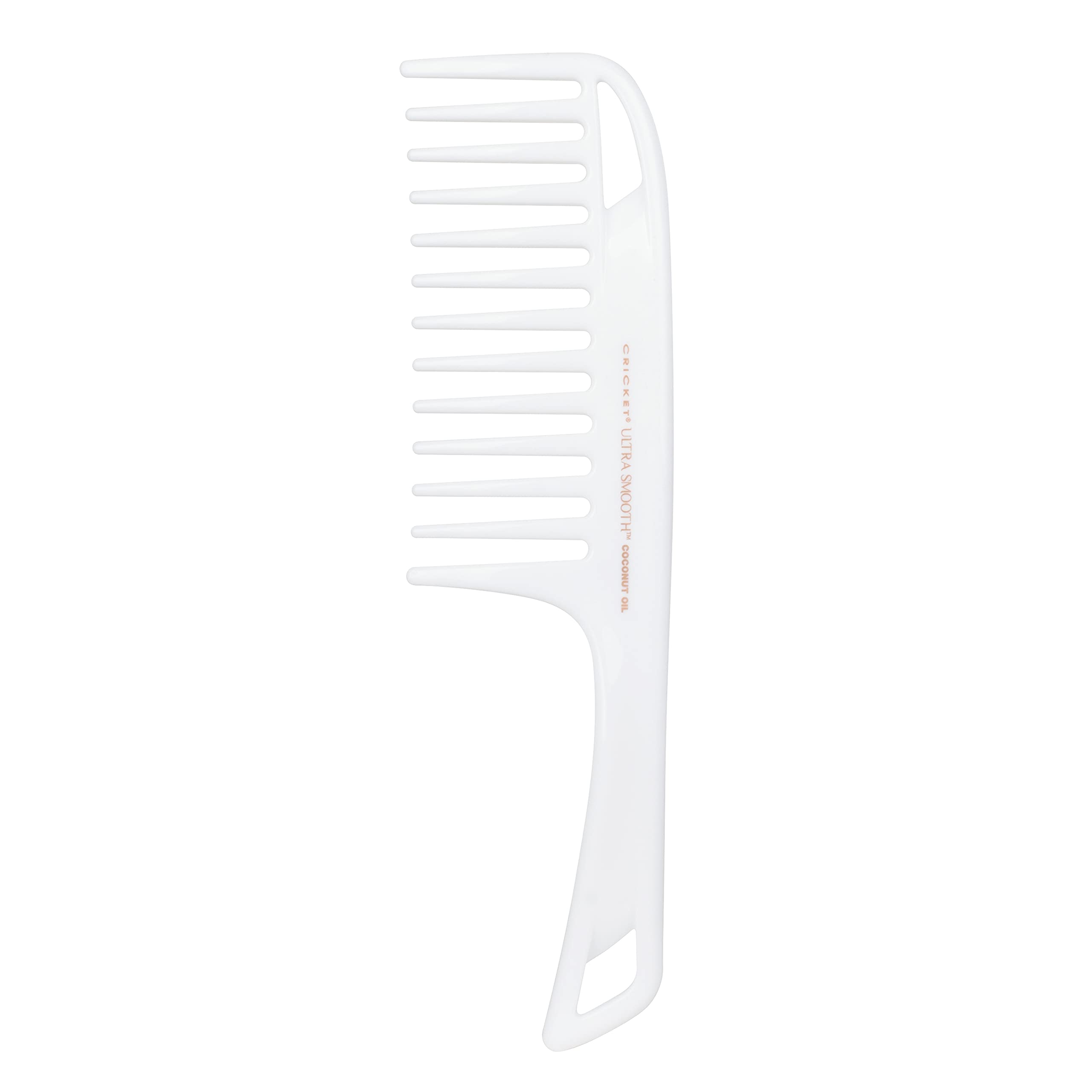 Cricket Ultra Smooth Coconut Detangler Comb for wet hair detangling knots with minimal pulling