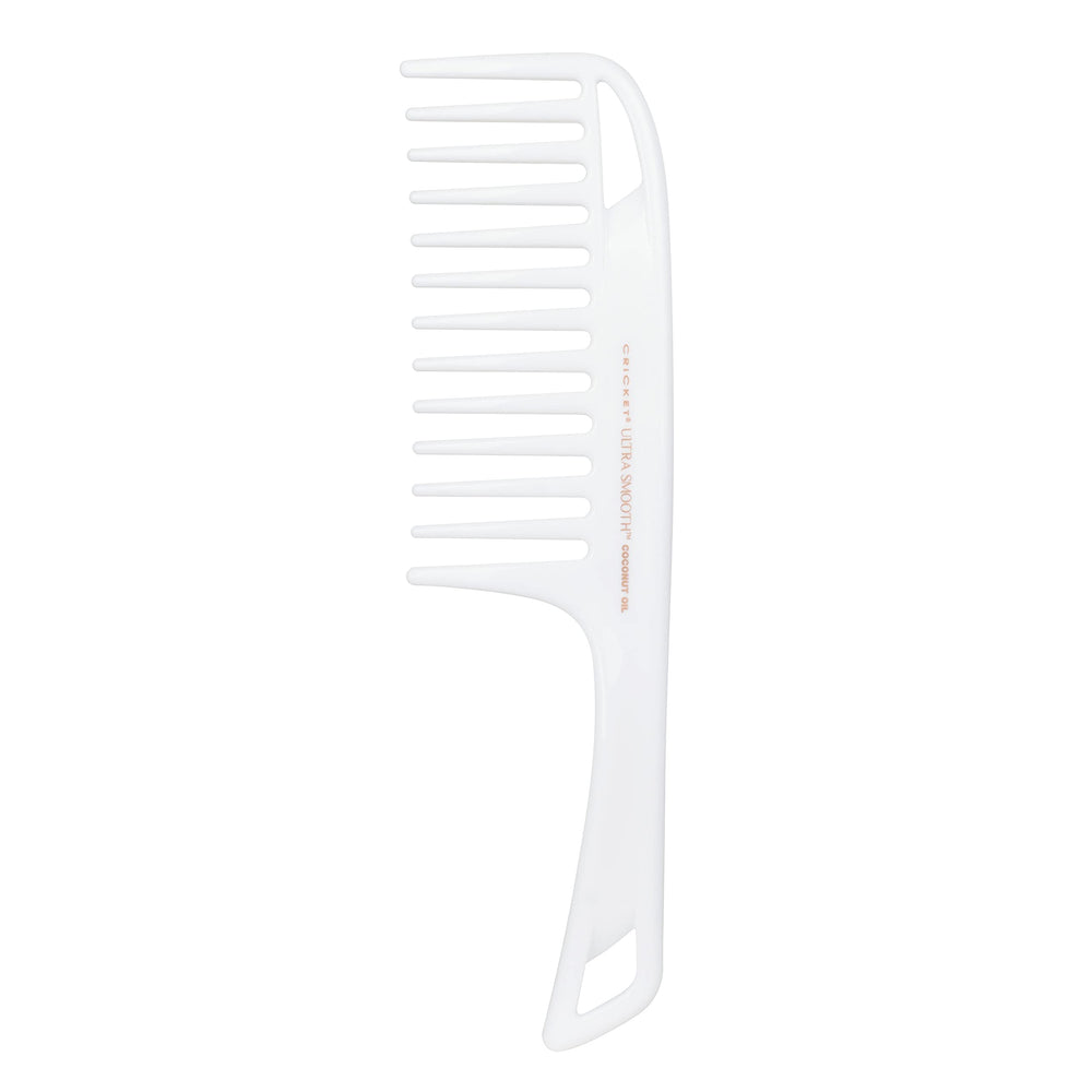 Cricket Ultra Smooth Coconut Detangler Comb for wet hair detangling knots with minimal pulling