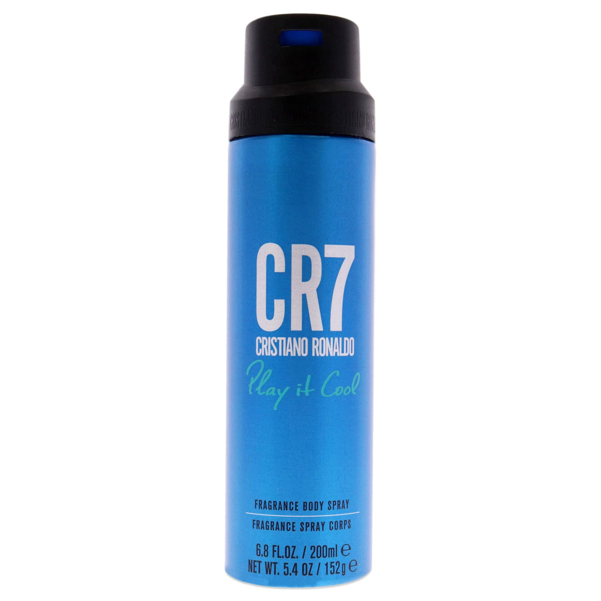 CR7 Play It Cool bottle front view highlighting fresh everyday confidence.