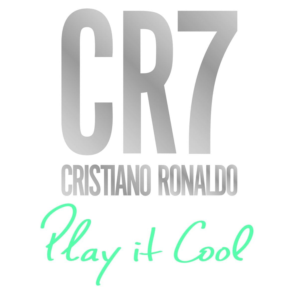 CRISTIANO RONALDO CR7 Play It Cool gift packaging display, stylish fragrance duo