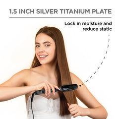 CROC Classic flat iron side view highlighting dual voltage and robust construction.