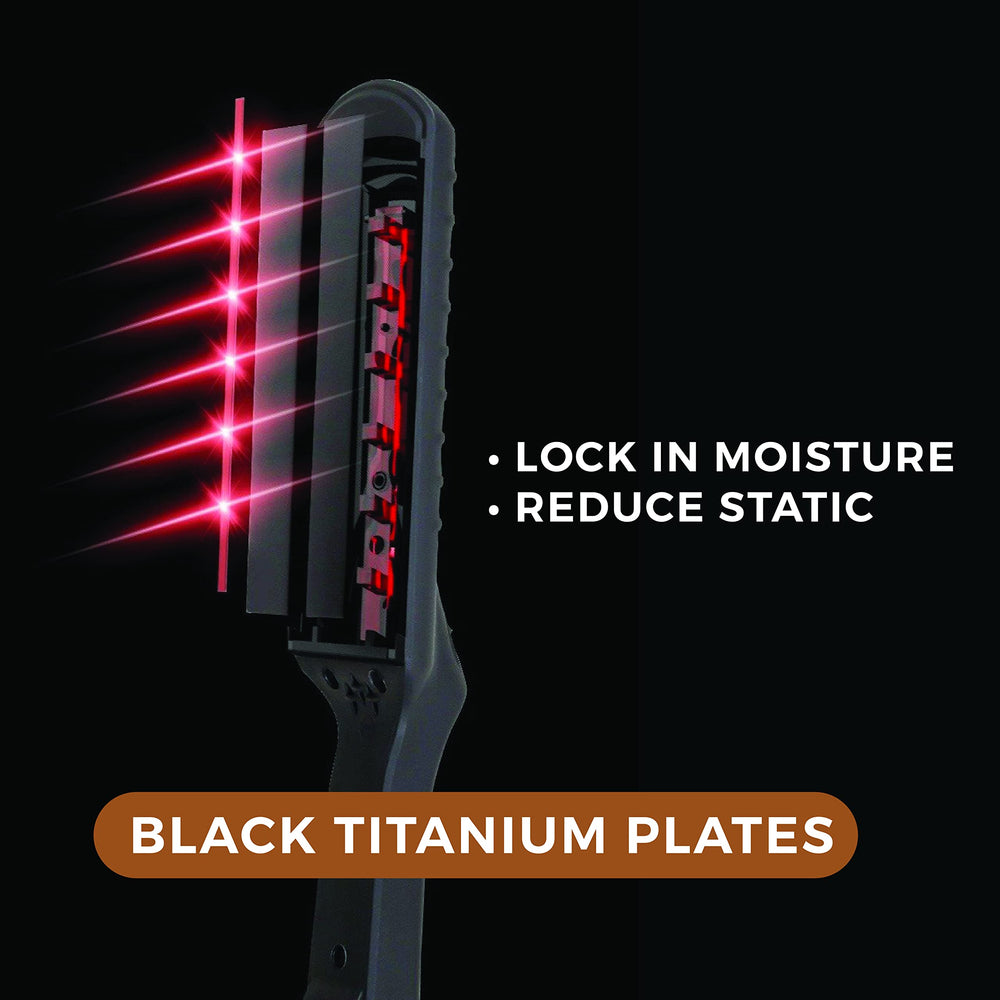 CROC Masters infrared flat iron packaging image highlights premium build and accessories