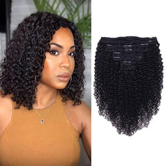 Croocco Curly Clip-In Extensions 14-inch full-head for natural volume