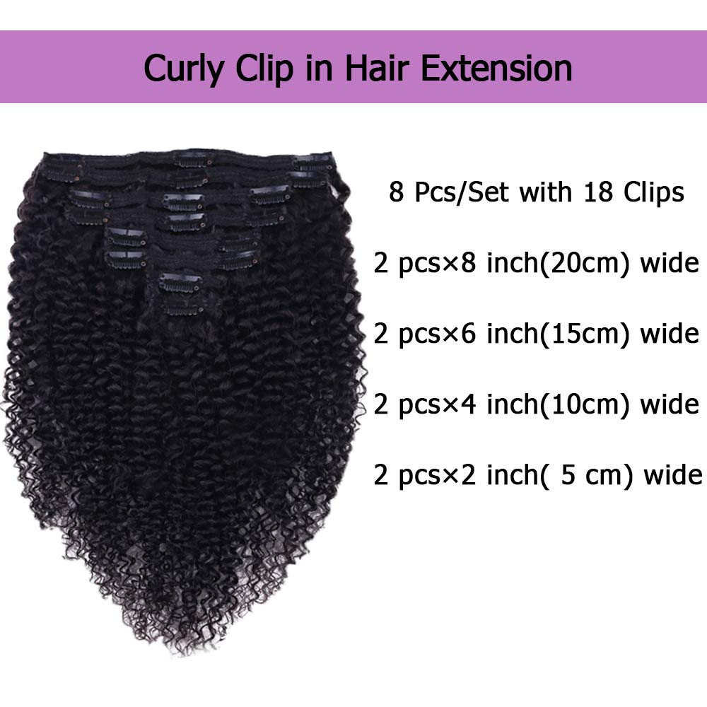 Croocco Curly Clip-In Extensions using Brazilian Remy hair for a durable look