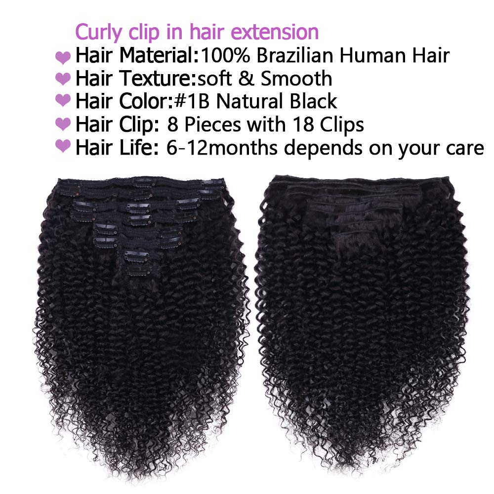 Croocco Curly Clip-In Extensions no-tangle design for easy styling