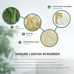 CROVIN loofah exfoliating puff close-up showing dual textures