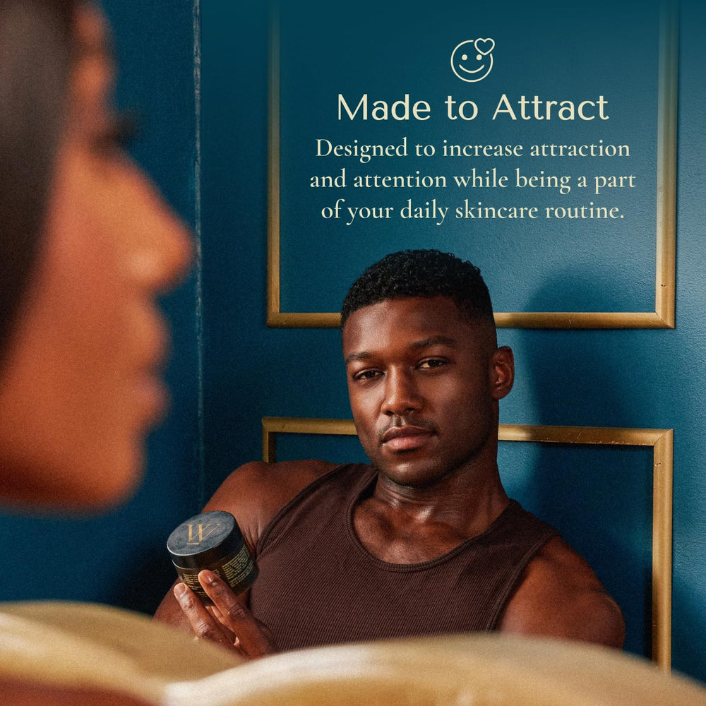 Crowned Skin King Cologned Body Butter application swipe suggests smooth skin.