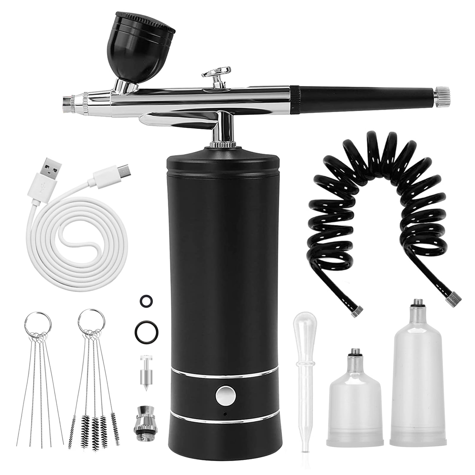 crpen airbrush kit with extension tube for precise, smooth makeup and nail art.