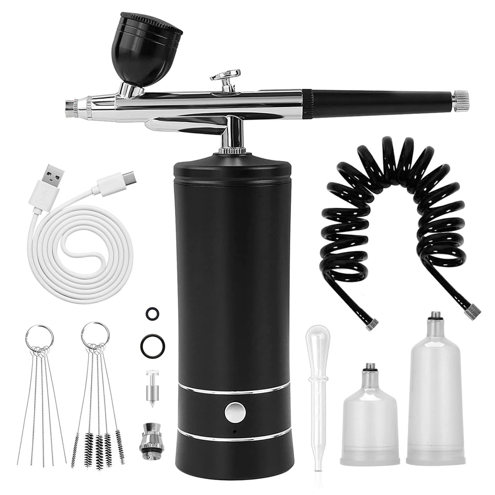 crpen airbrush kit with extension tube for precise, smooth makeup and nail art.