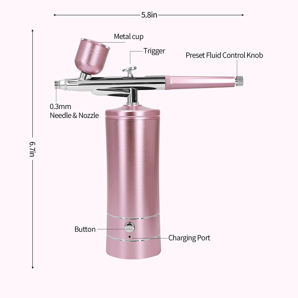 crpen airbrush kit pink cake-decoration spray delivers smooth fondant accents
