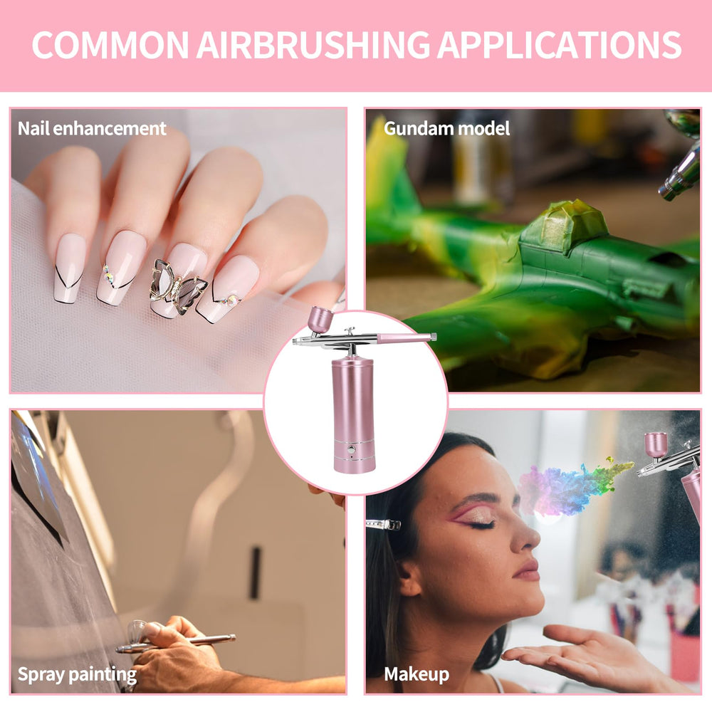 crpen airbrush kit pink nail-art spray enables precise detailing