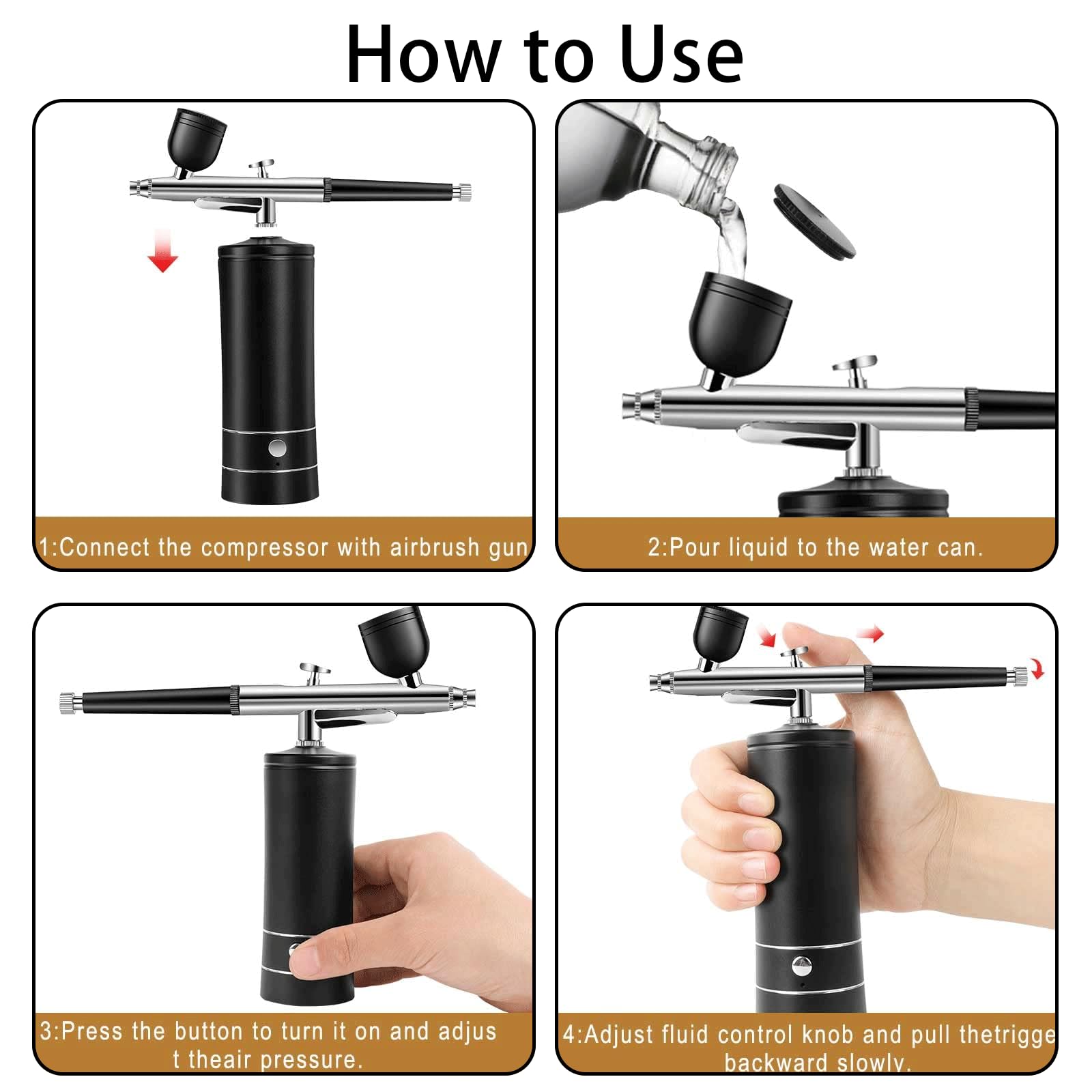 crpen airbrush model painting setup supports fine lines and shading.
