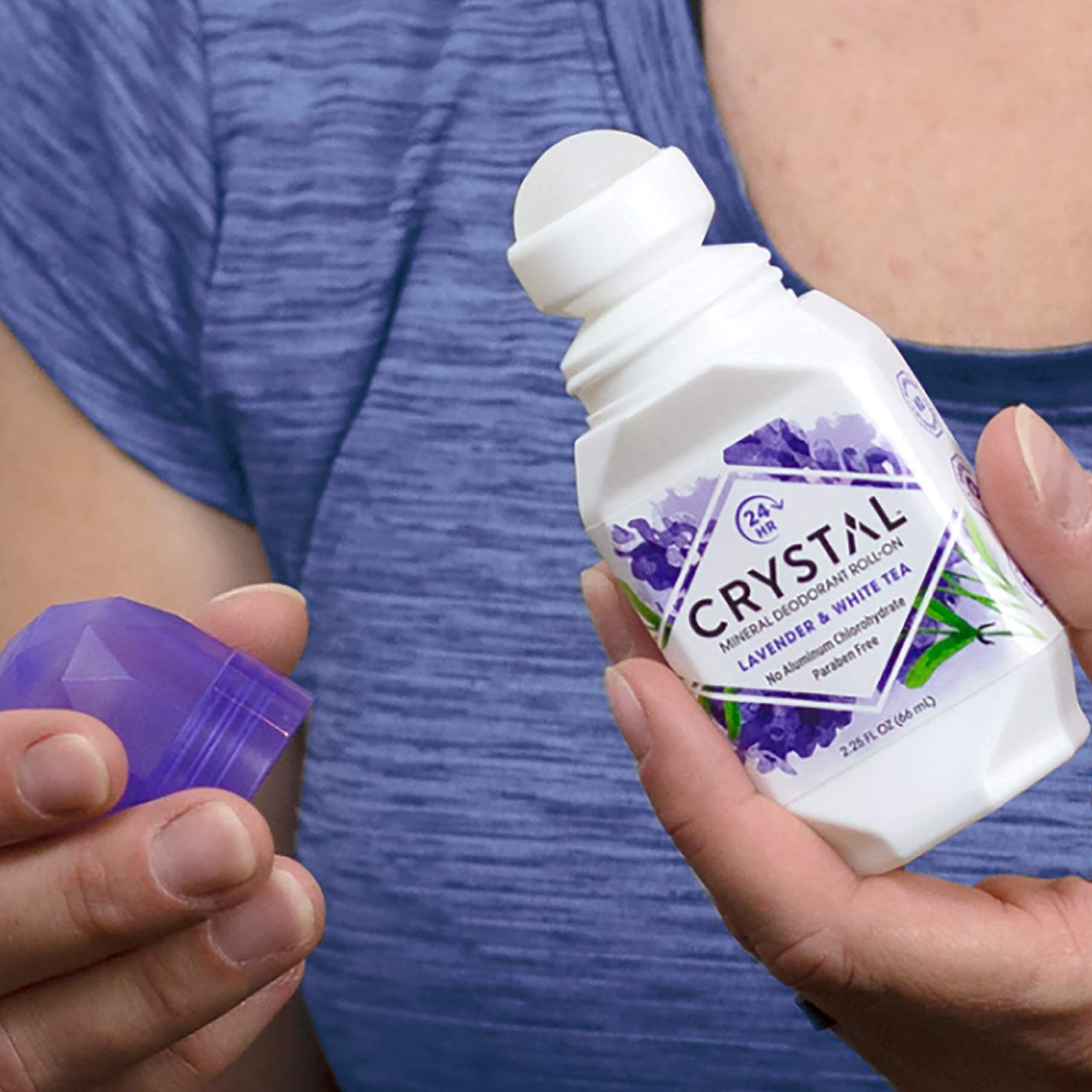 Crystal Essence CRYSTAL aluminum-free deodorant pack of 3 for everyday use.