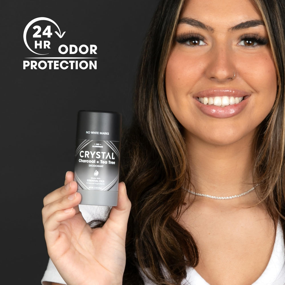 Crystal Essence packaging photo highlights vegan cruelty-free formulation.