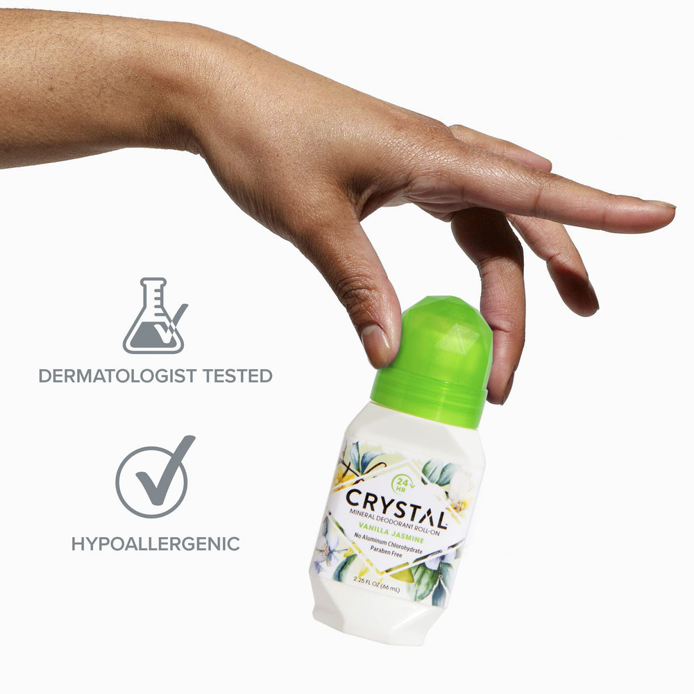 Crystal Essence Clean Label Project Purity Award badge highlights safe ingredients