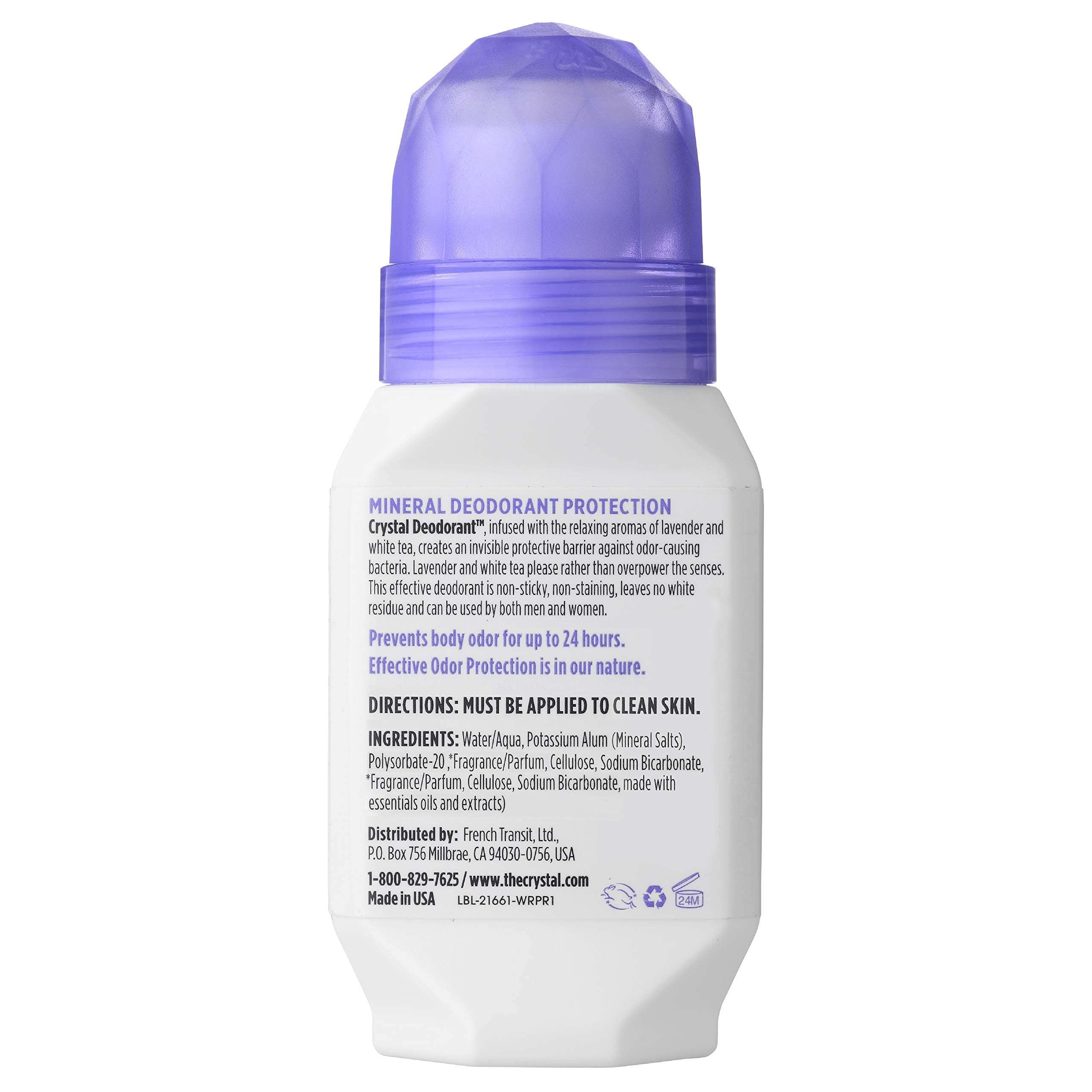 Crystal Essence CRYSTAL purity award badge highlights clean ingredients.